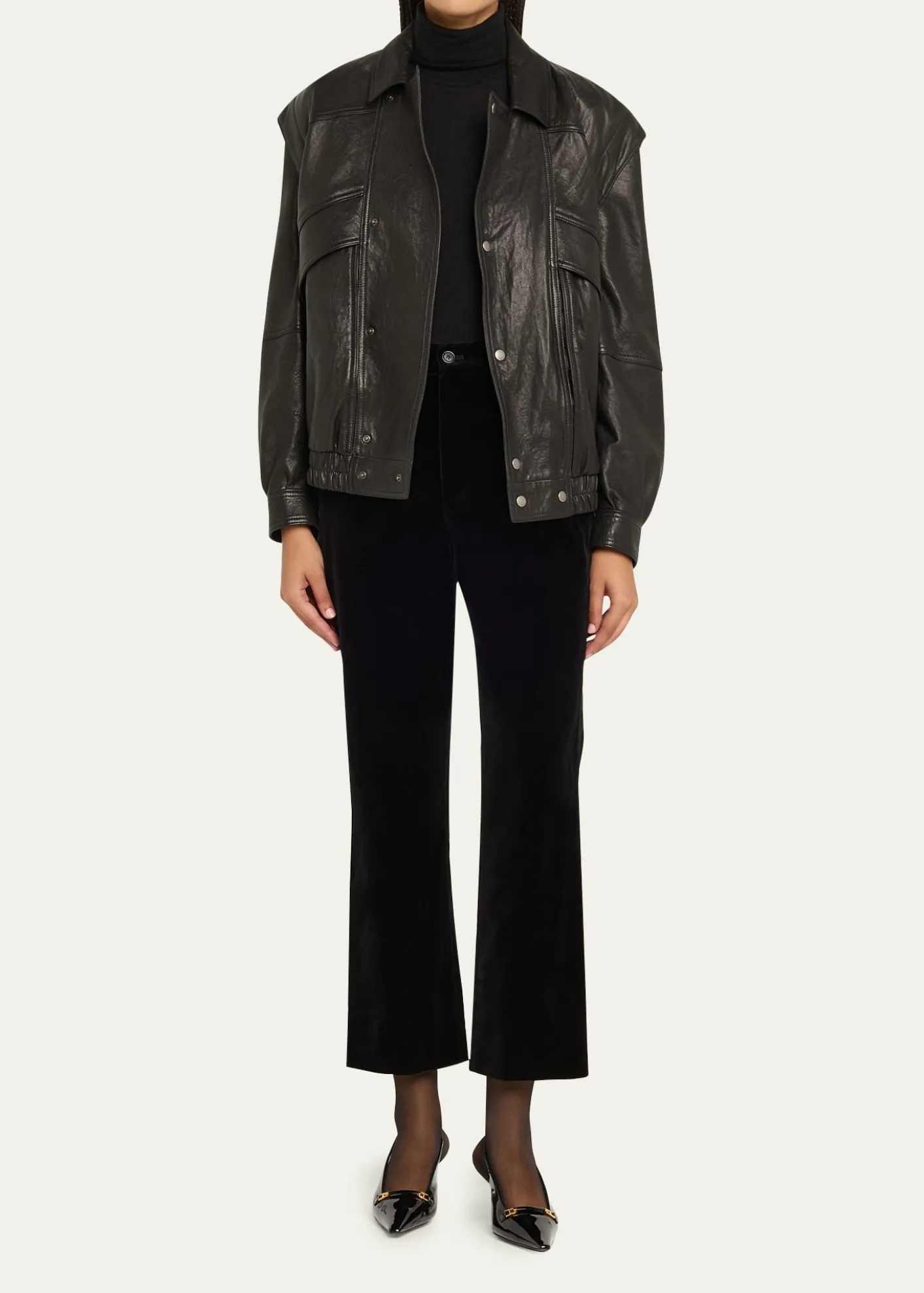 Saint LaurentVelvet Flare Trousers