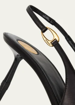 Saint LaurentVendome Leather Slingback Pumps
