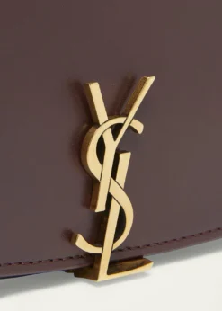 Saint LaurentVoltaire YSL Flap Top-Handle Bag in Leather