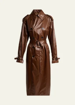 Saint LaurentWeather-Repellant Double-Breasted Trench Coat