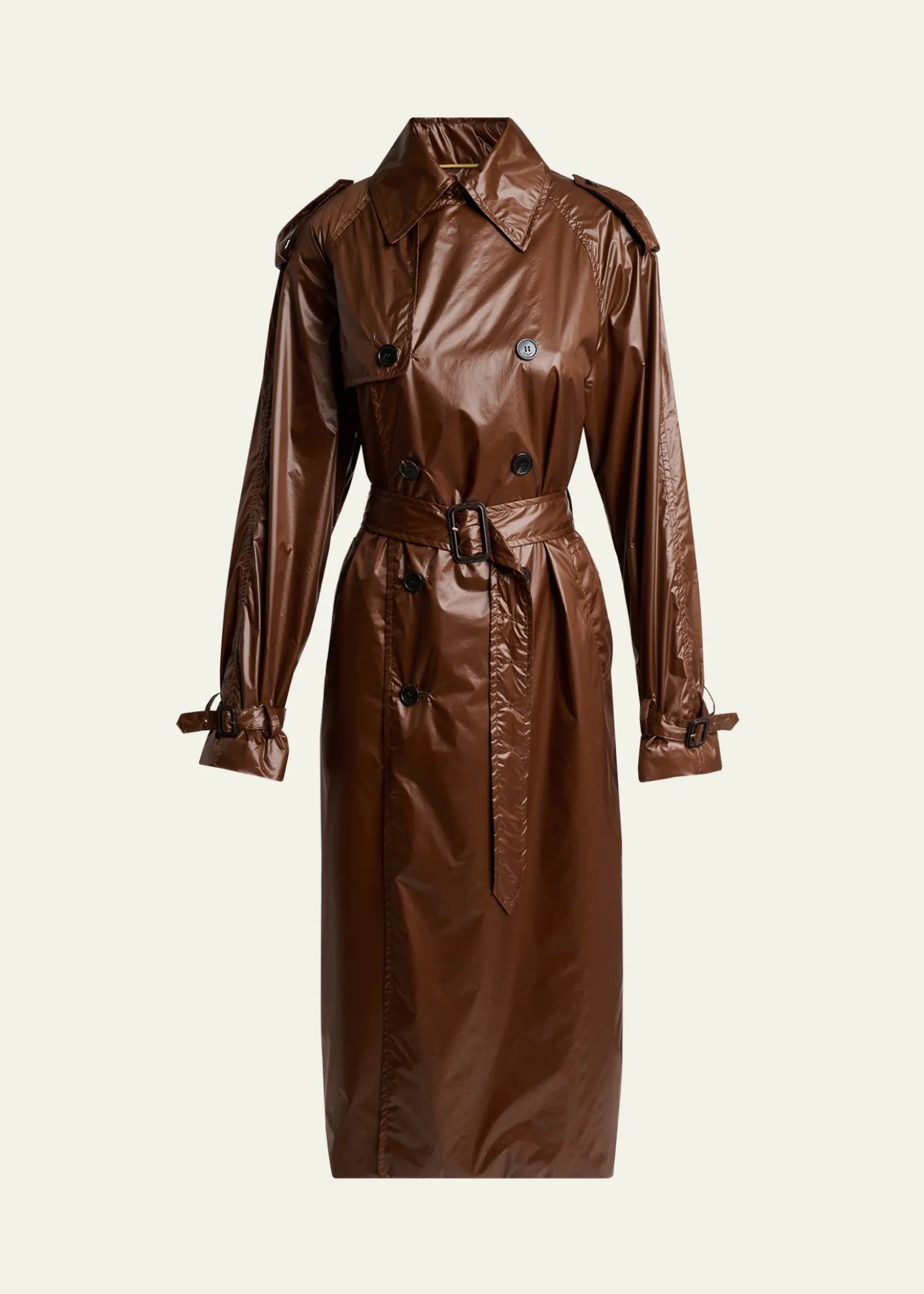 Saint LaurentWeather-Repellant Double-Breasted Trench Coat