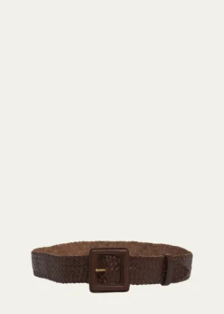 Saint LaurentWoven Leather Belt