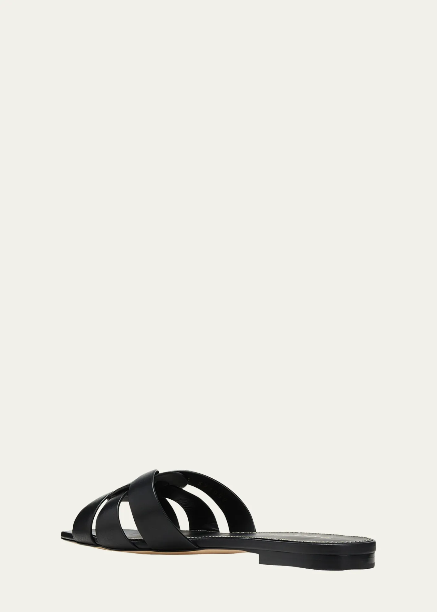 Saint LaurentWoven Leather Sandal Slide