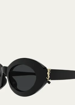 Saint LaurentYSL Acetate Oval Sunglasses