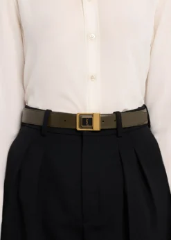 Saint LaurentYSL Buckle Leather Belt