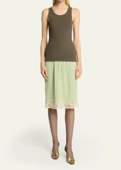 Saint LaurentYSL Embroidered Tank Top
