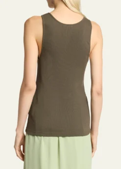 Saint LaurentYSL Embroidered Tank Top
