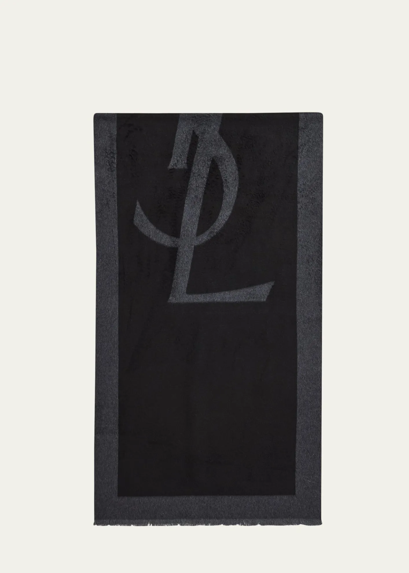 Saint LaurentYSL Large Silk Scarf