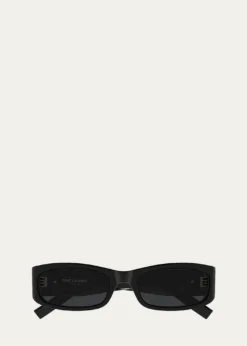 Saint LaurentYSL 55mm Acetate Rectangular Sunglasses
