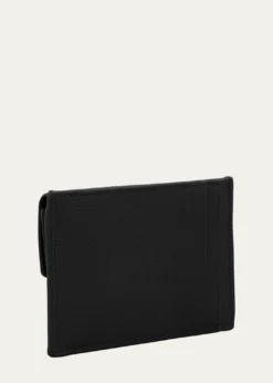 Saint LaurentYSL Monogram Flap Card Case in Grained Leather
