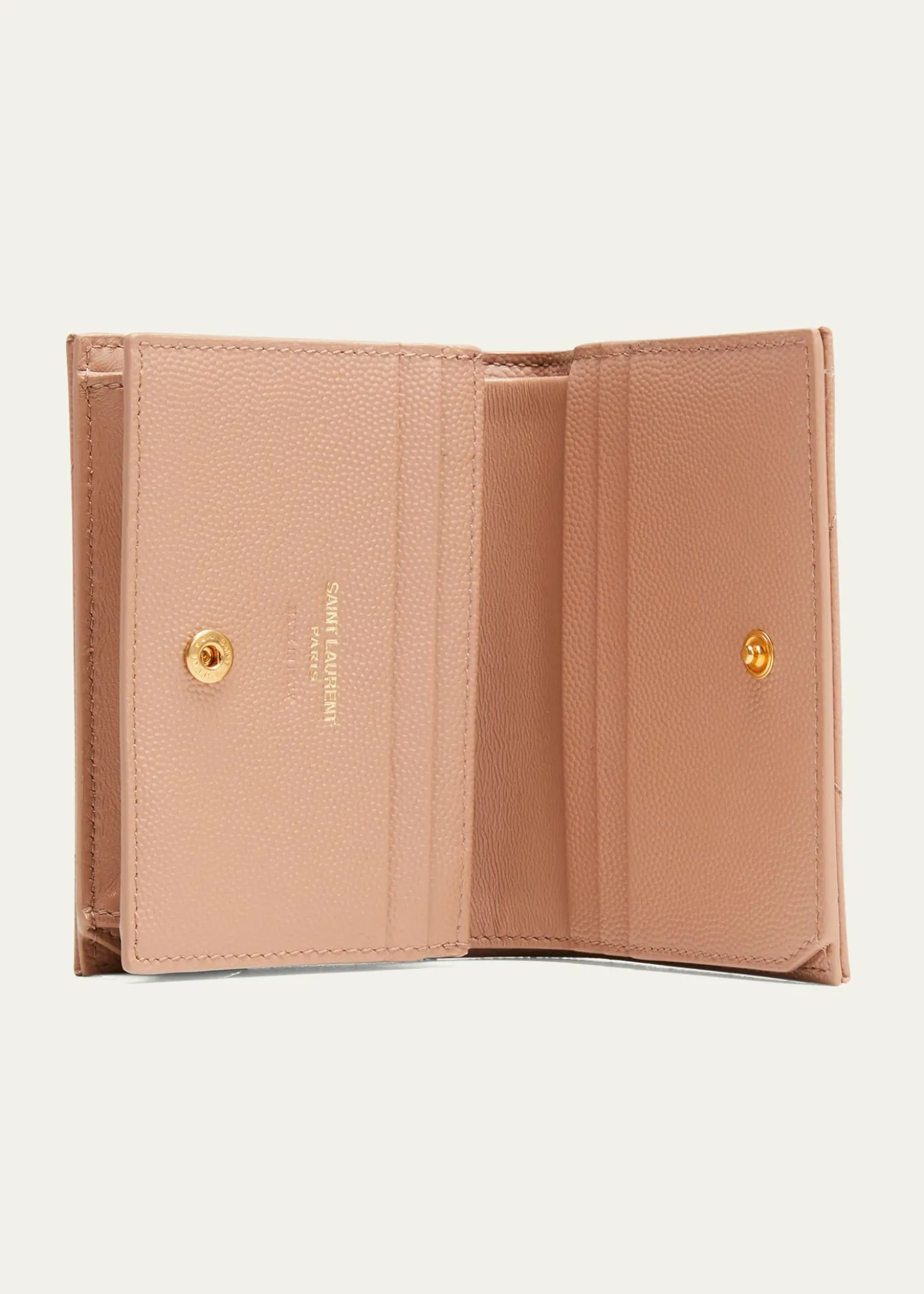 Saint LaurentYSL Monogram Grain de Poudre Flap Card Case