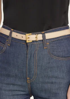 Saint LaurentYSL Monogram Leather Belt