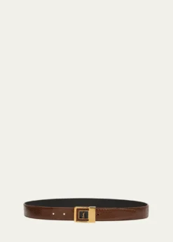 Saint LaurentYSL Python Leather Belt