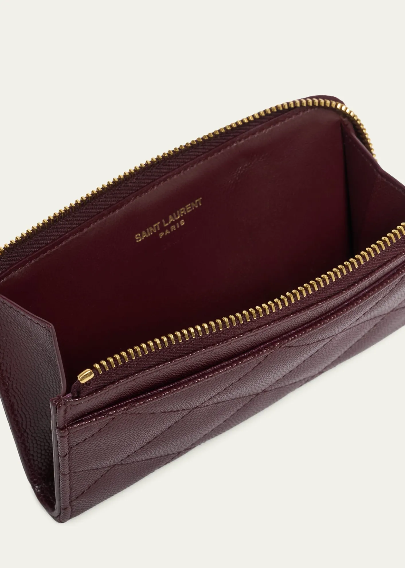 Saint LaurentYSL Quilted Leather Wallet