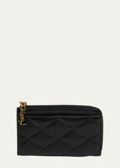 Saint LaurentYSL Quilted Leather Wallet