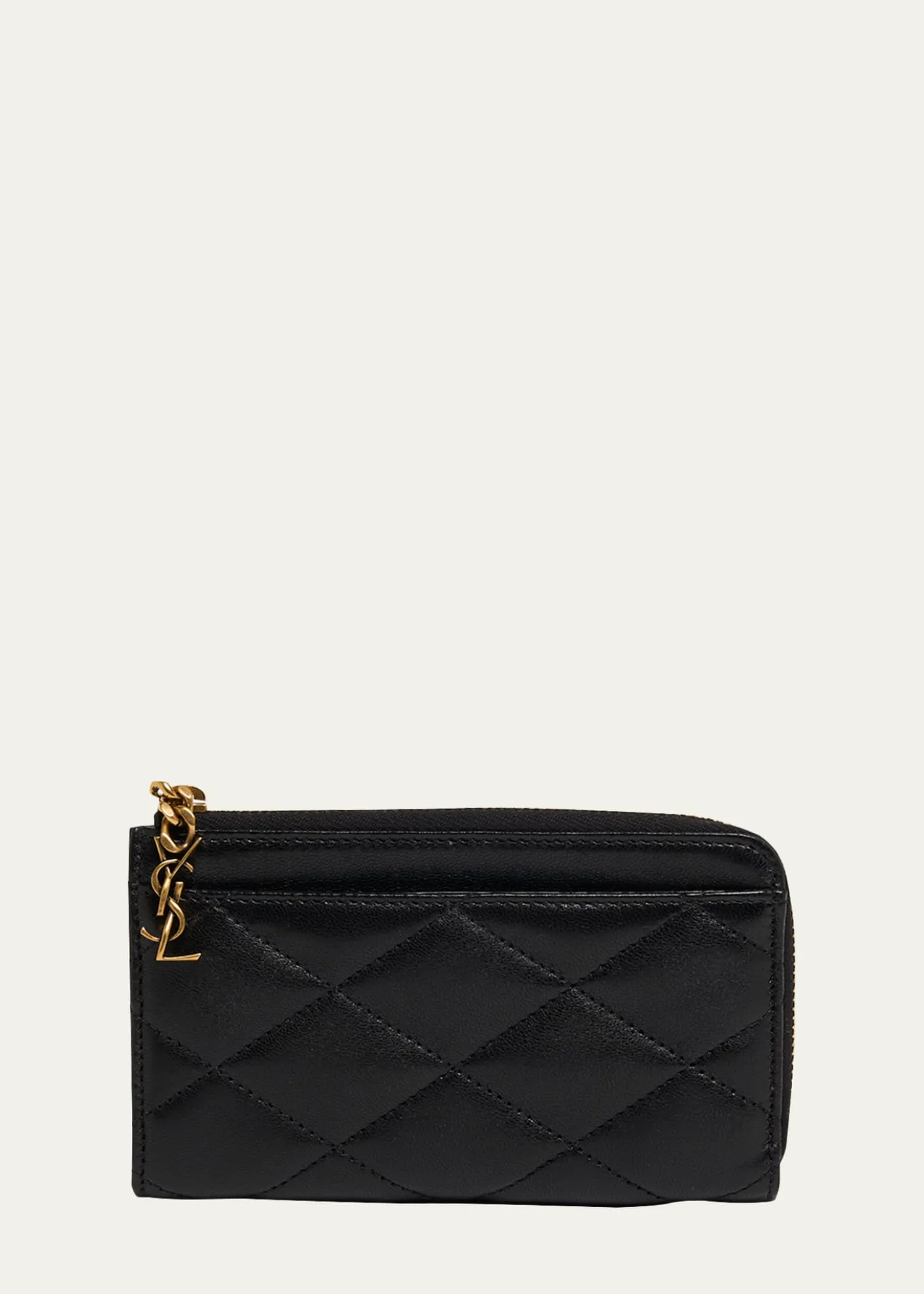 Saint LaurentYSL Quilted Leather Wallet