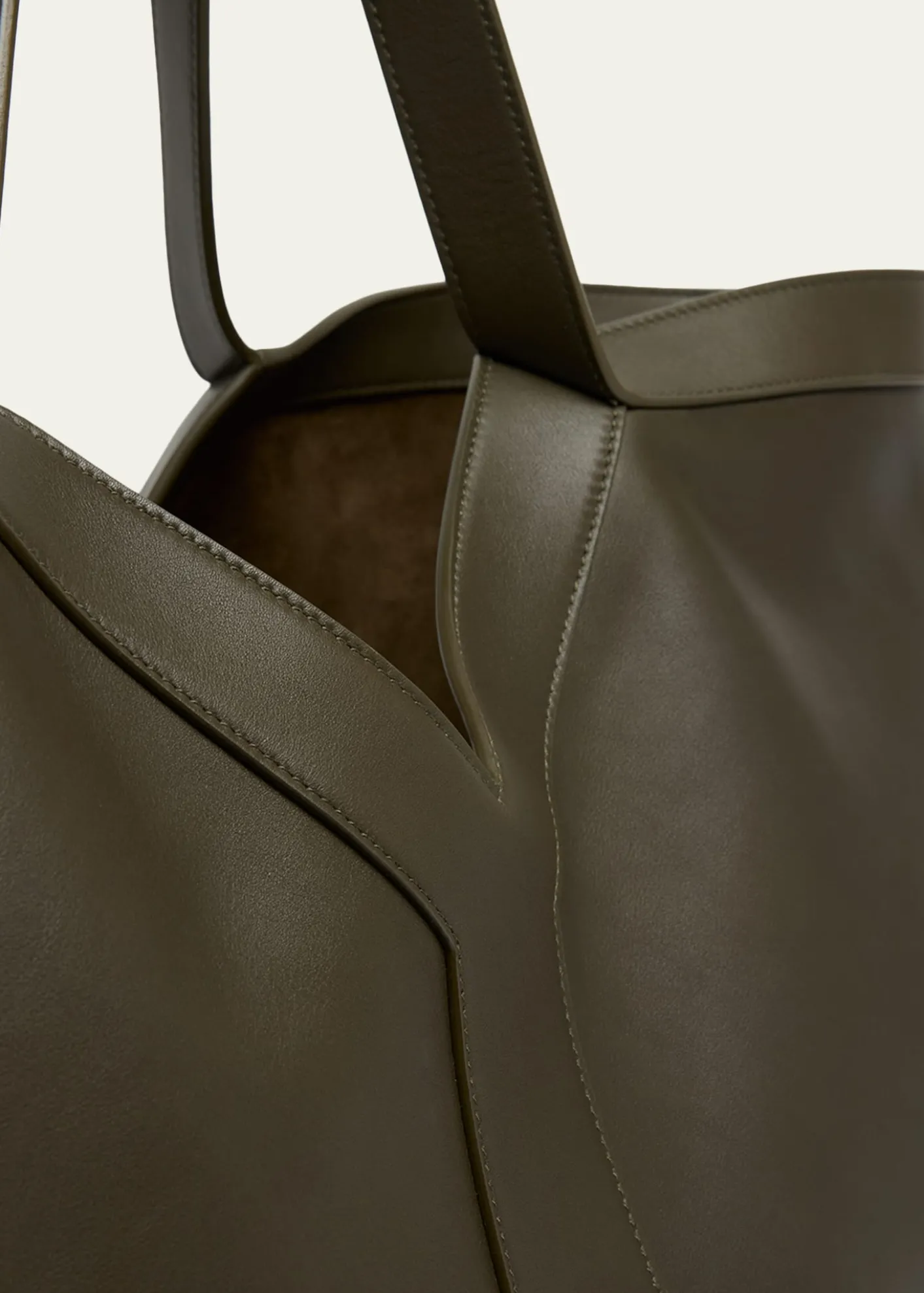 Saint LaurentY Stitch Tote Bag in Calfskin Leather