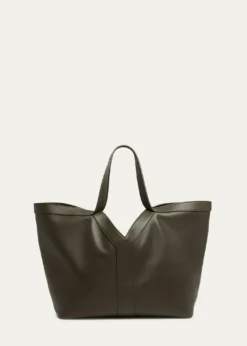 Saint LaurentY Stitch Tote Bag in Calfskin Leather