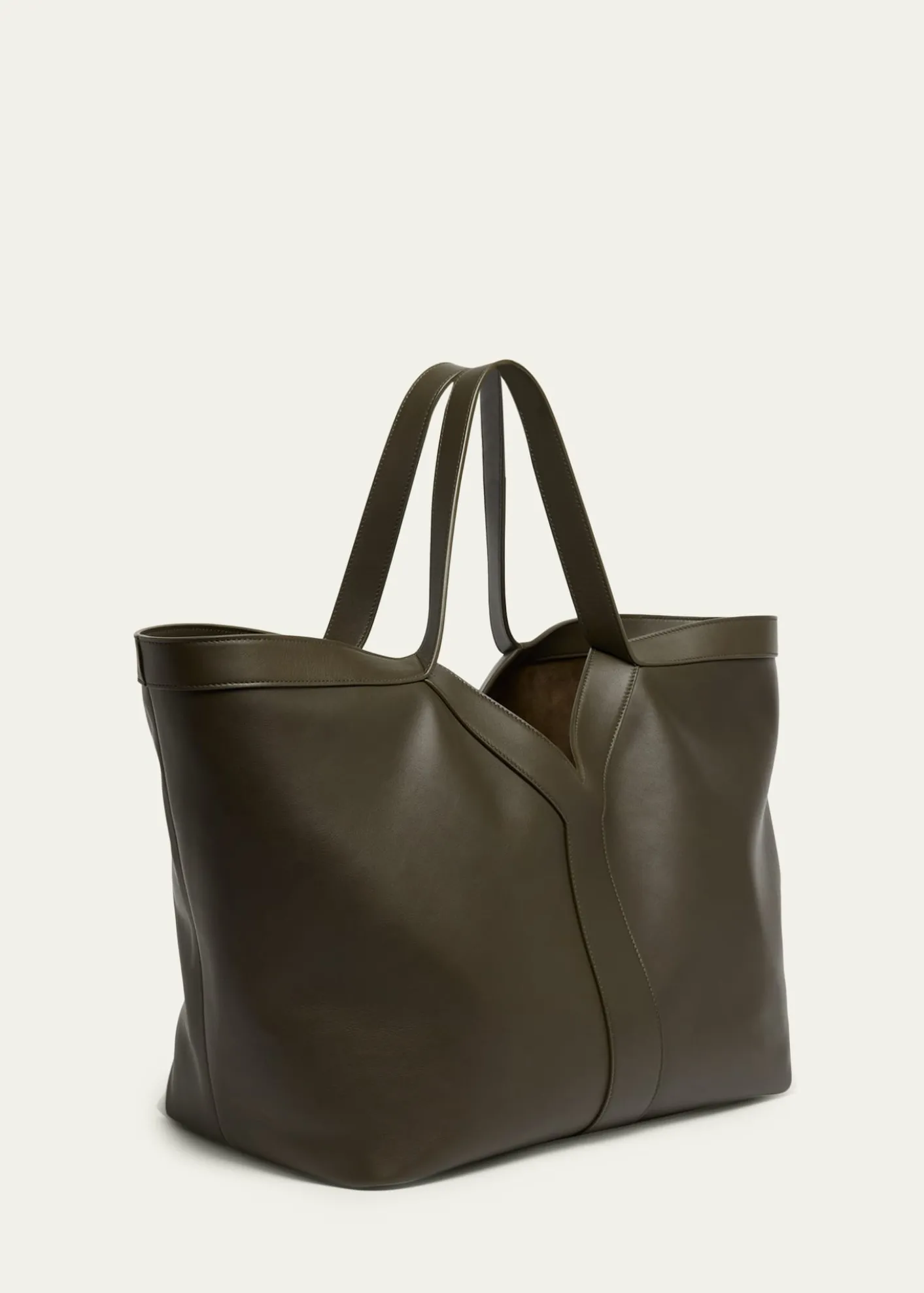 Saint LaurentY Stitch Tote Bag in Calfskin Leather