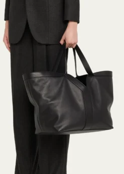 Saint LaurentY Stitch Tote Bag in Calfskin Leather