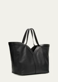 Saint LaurentY Stitch Tote Bag in Calfskin Leather