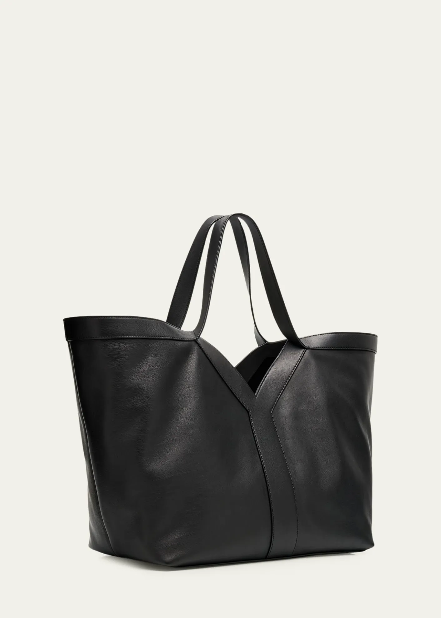 Saint LaurentY Stitch Tote Bag in Calfskin Leather
