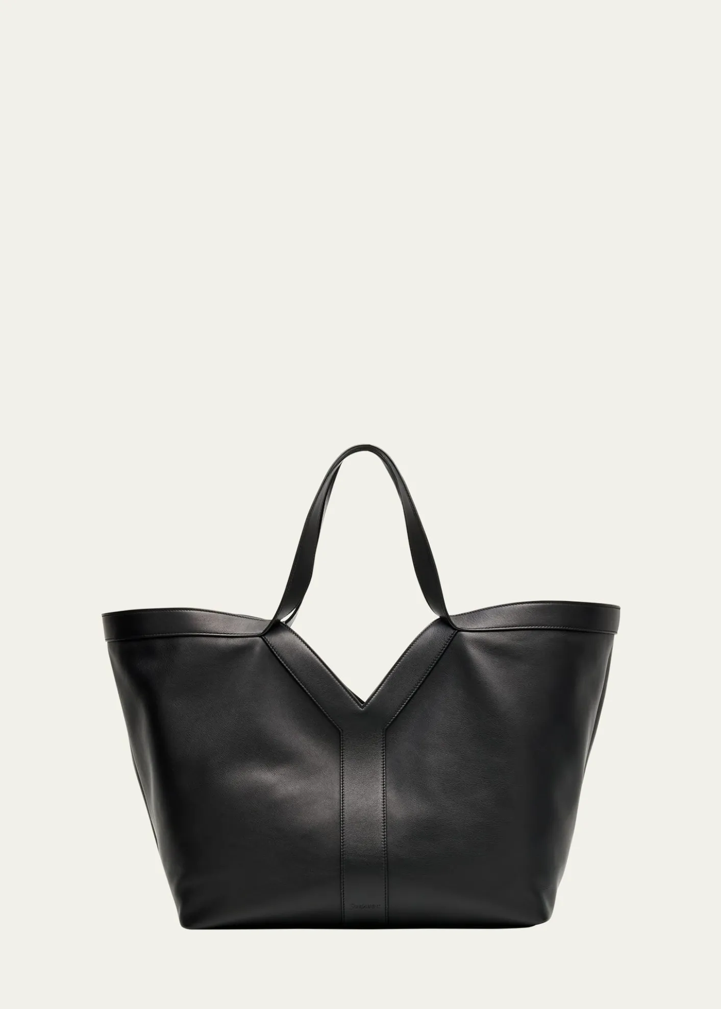 Saint LaurentY Stitch Tote Bag in Calfskin Leather