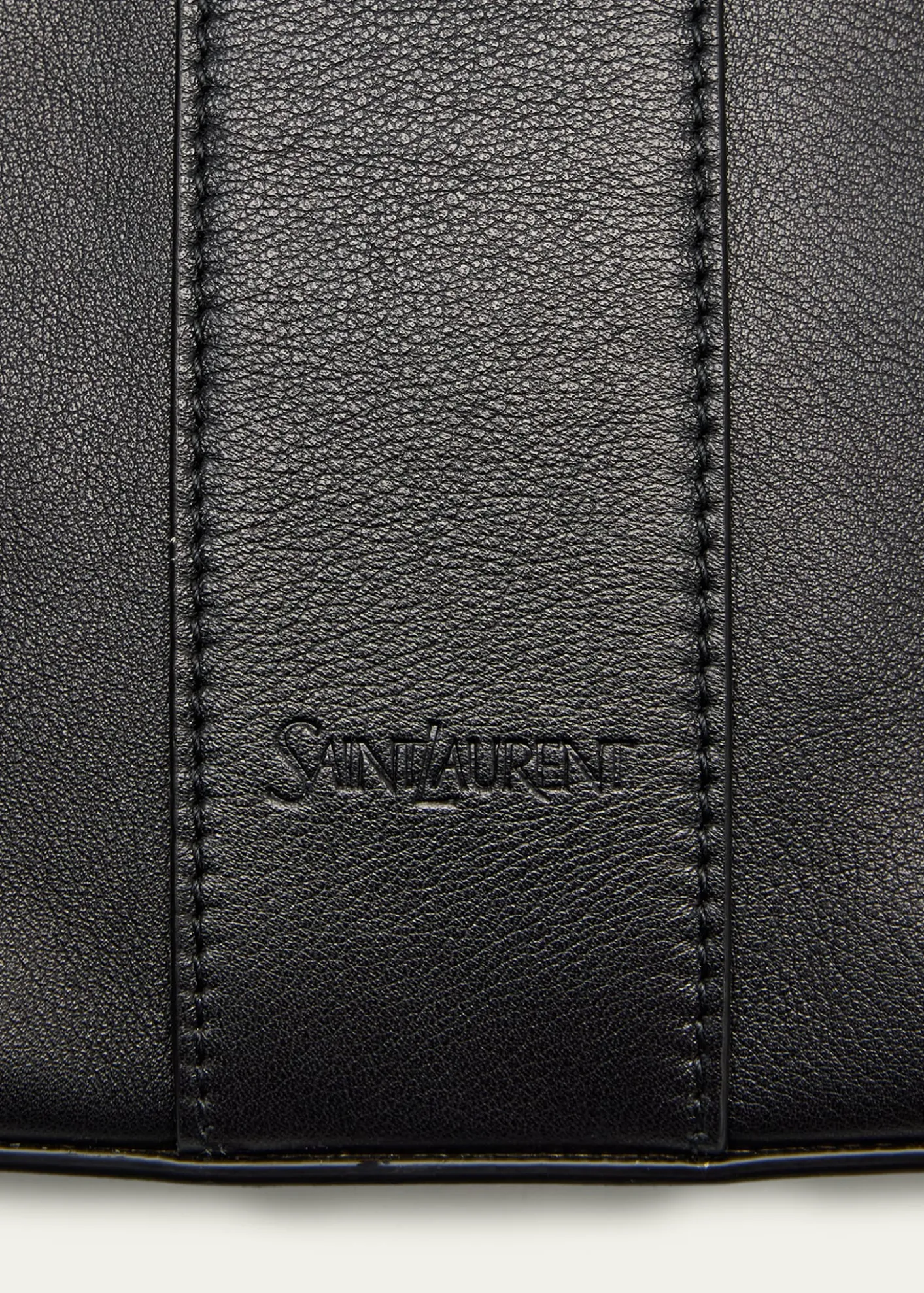Saint LaurentY Stitch Tote Bag in Calfskin Leather