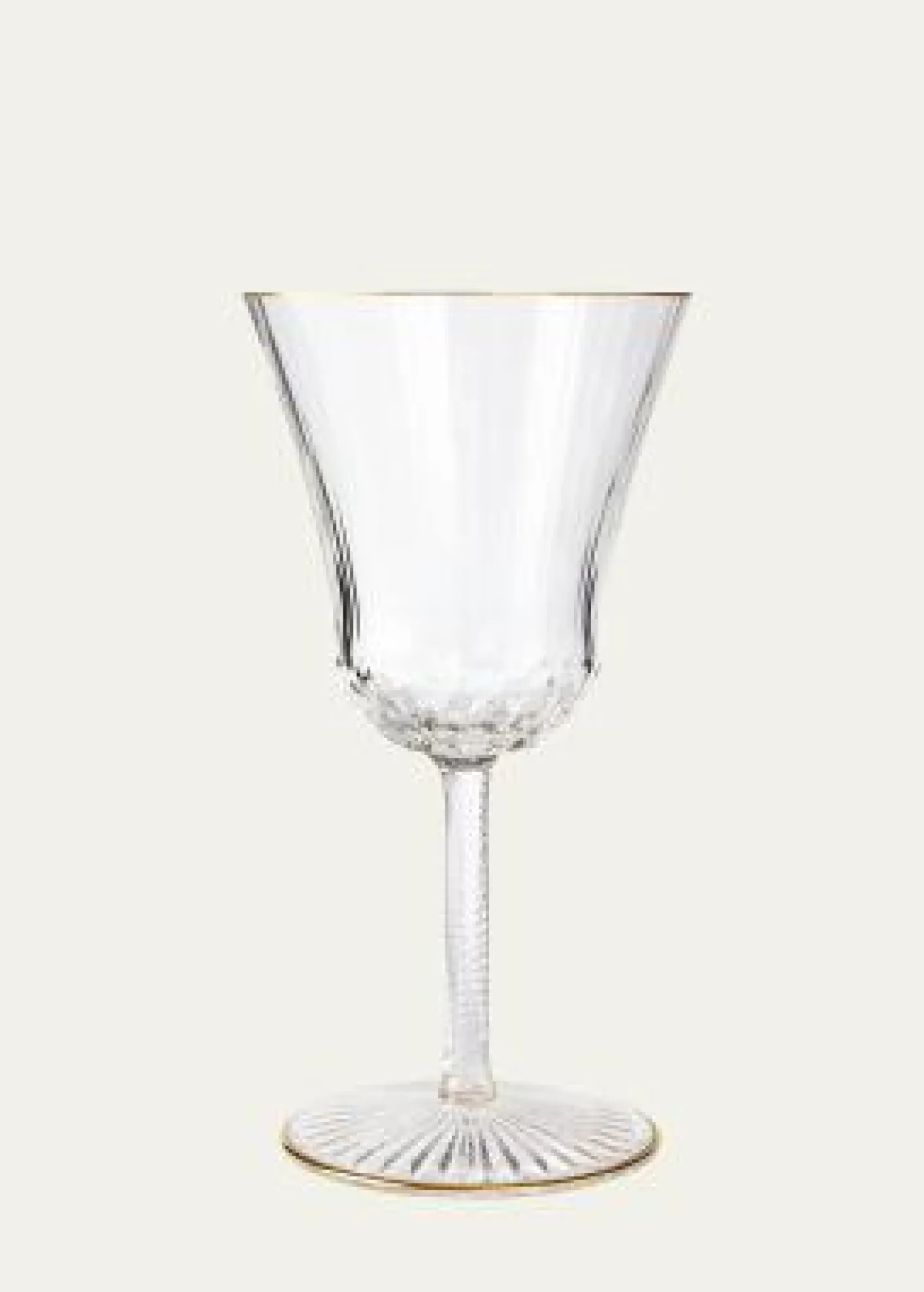 Saint Louis CrystalApollo Gold Rim Goblet