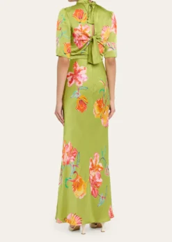 SaloniAdele B Floral Silk Dress