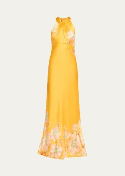 SaloniCozette Floral Silk Dress