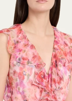 SaloniRita Tiered Ruffle Cocktail Dress