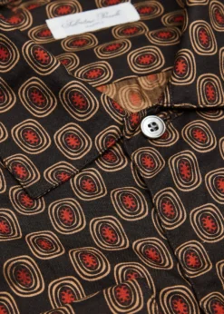 Salvatore PiccoloMen's Silk Geometric Circle-Print Dress Shirt