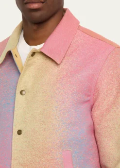 Sanderlakx Maharam Men's Multicolor Jacquard Blouson Jacket
