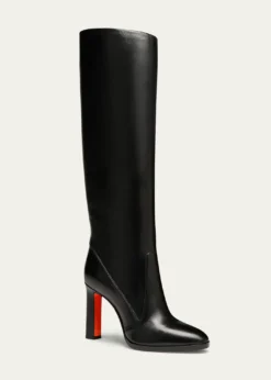 SantoniAndy Leather Stiletto Knee Boots