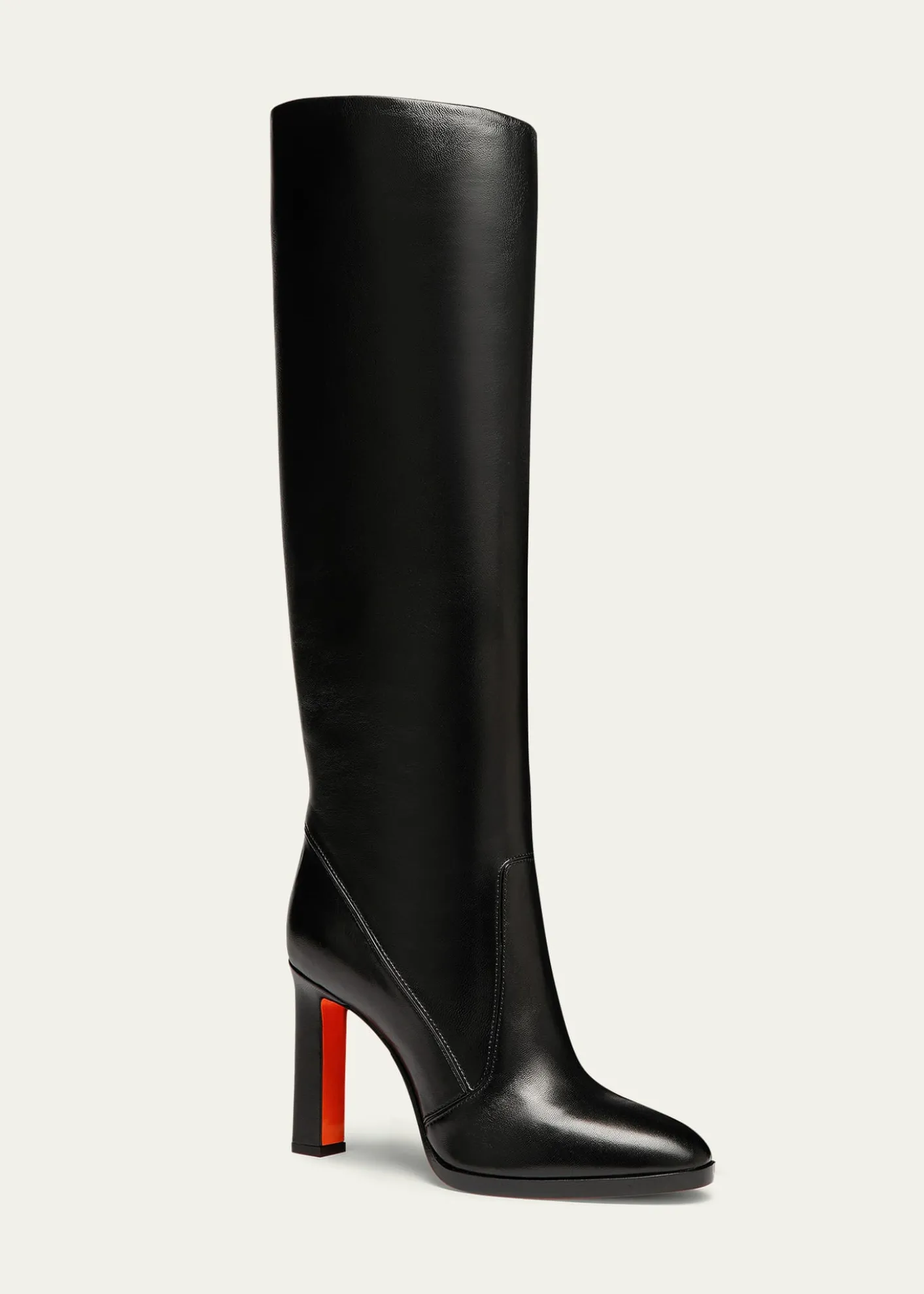 SantoniAndy Leather Stiletto Knee Boots