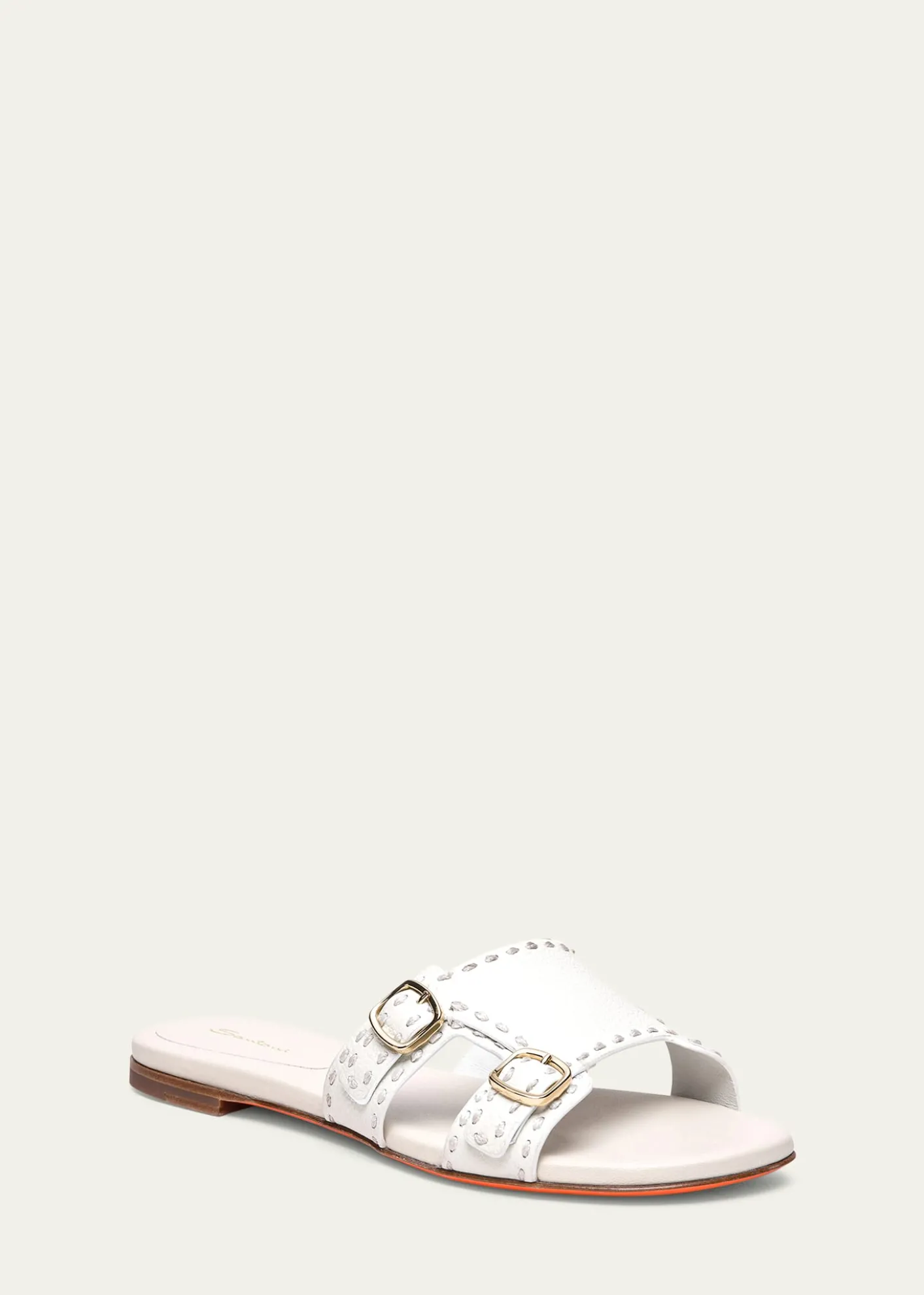 SantoniDidi Double-Monk Flat Slide Sandals