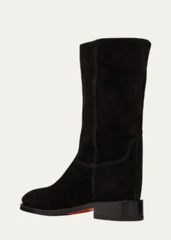 SantoniFleeces Suede Tall Ranch Boots