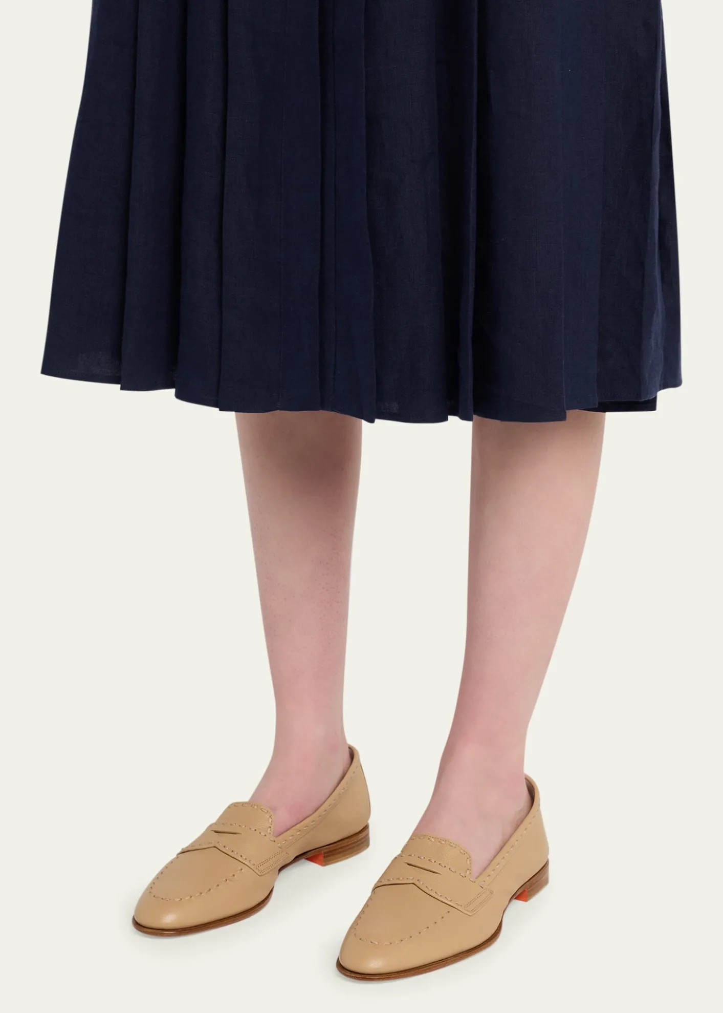 SantoniMarlene Leather Penny Loafers