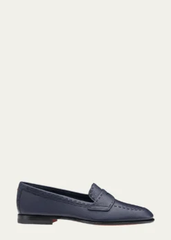 SantoniMarlene Leather Penny Loafers