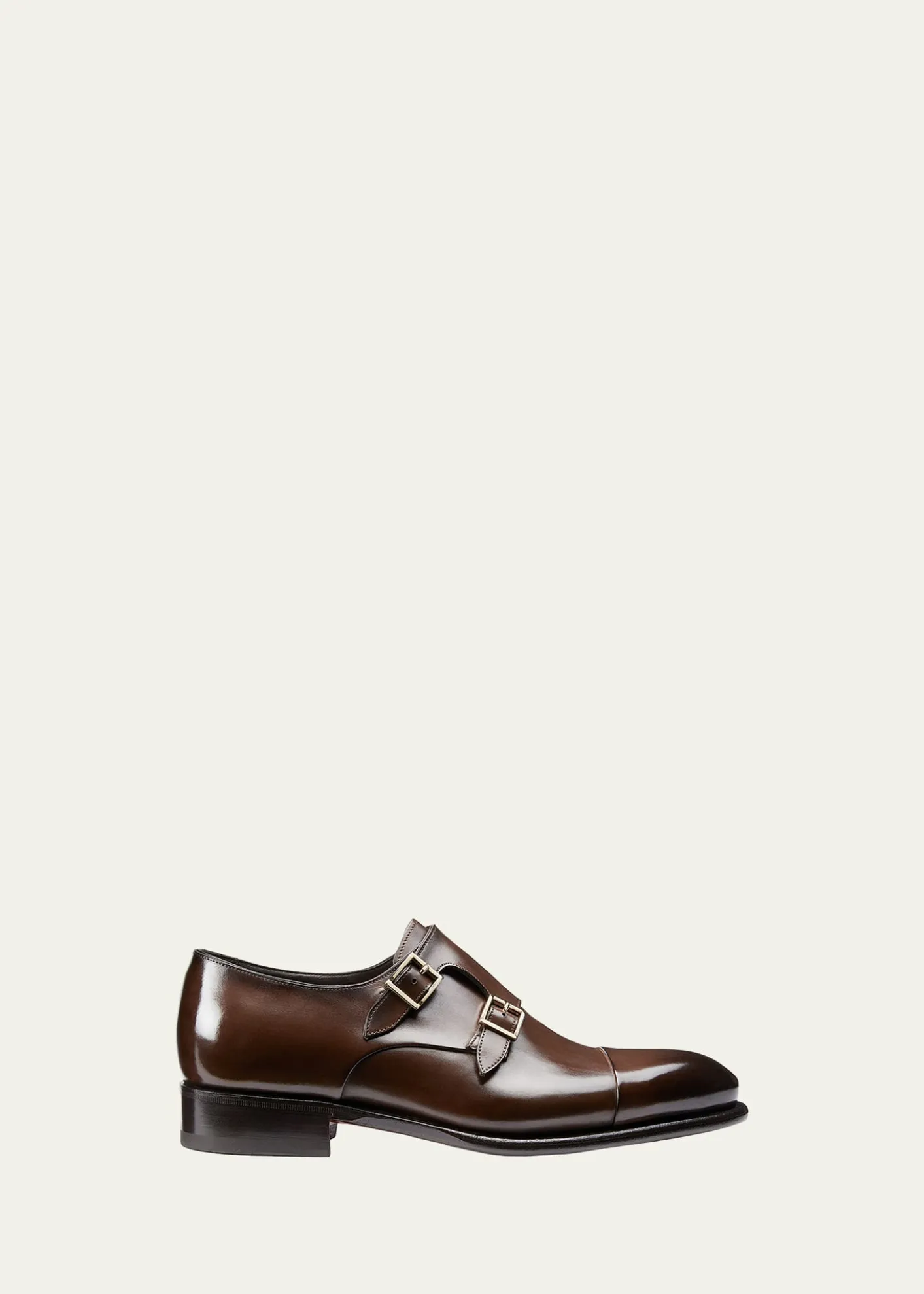 SantoniMen's Ira Double-Monk Leather Shoes
