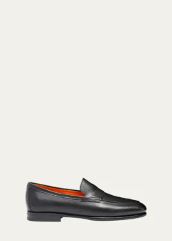 SantoniMen's Carlo Leather Penny Loafers