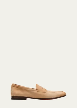 SantoniMen's Carlos Suede Penny Loafers