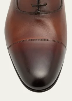 SantoniMen's Darian Calfskin Leather Oxfords