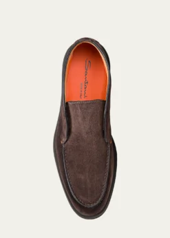 SantoniMen's Detroit Slip-On Suede Chukka Boots