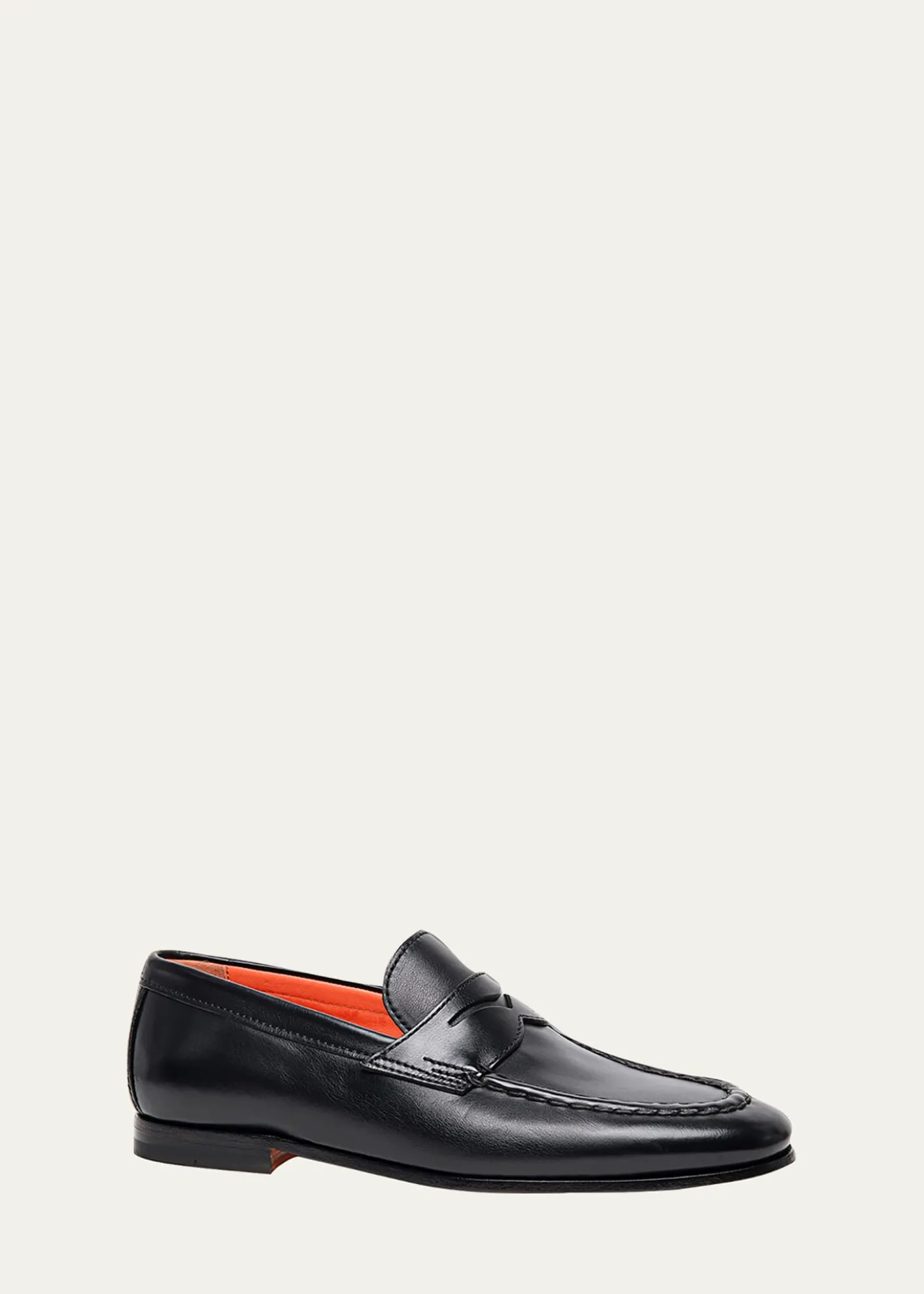 SantoniMen's Door Leather Penny Loafers