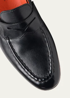 SantoniMen's Door Leather Penny Loafers