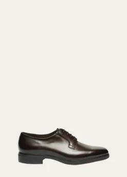 SantoniMen's Easy Collection Leather Rubber-Sole Derby Shoes