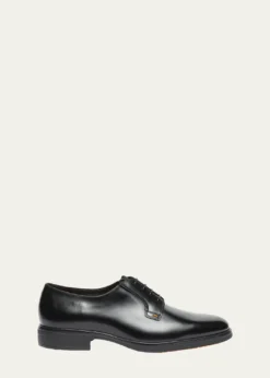 SantoniMen's Easy Collection Leather Rubber-Sole Derby Shoes