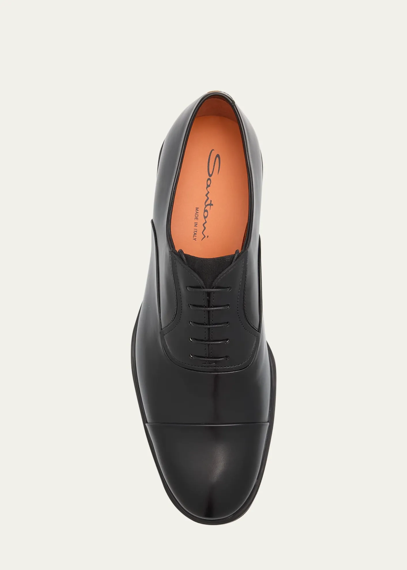 SantoniMen's Easy Leather Cap-Toe Oxfords